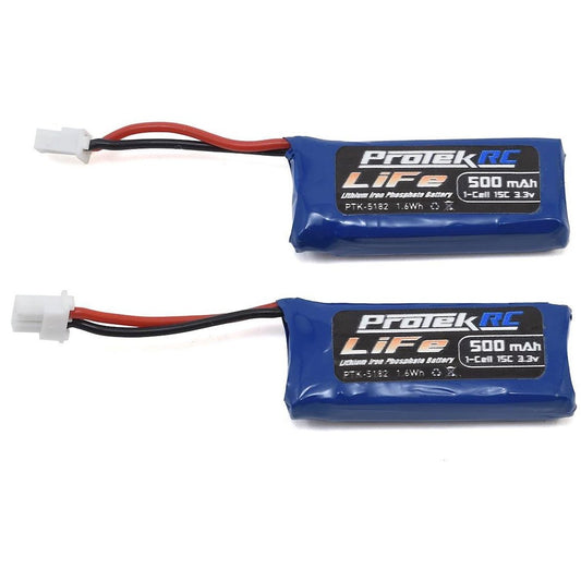 ProTek RC 2x1S Sport Race 15C Stick LiFe Battery (6.6V/500mAh) (Kyosho Mini-Z)