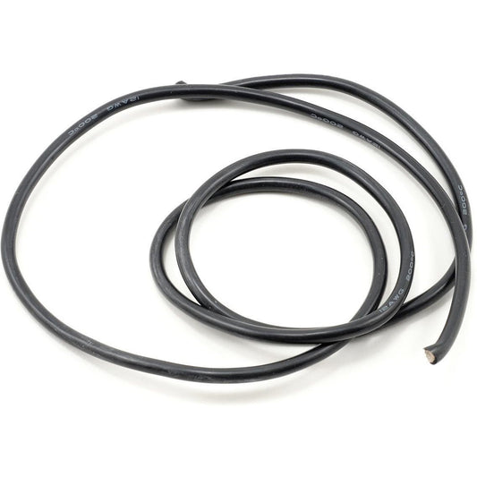 ProTek RC 12awg Black Silicone Hookup Wire (1 Meter)