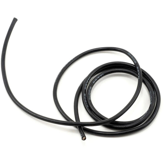 ProTek RC 14awg Black Silicone Hookup Wire (1 Meter)