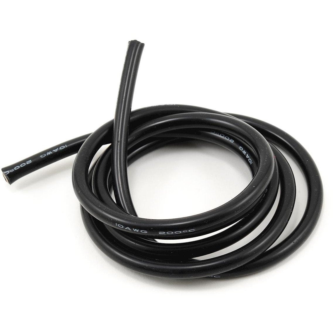 ProTek RC 10awg Black Silicone Hookup Wire (1 Meter)