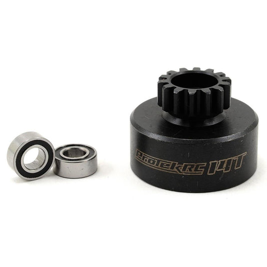 ProTek RC Hardened Clutch Bell w/Bearings (14T) (Kyosho/AE RC8B3)
