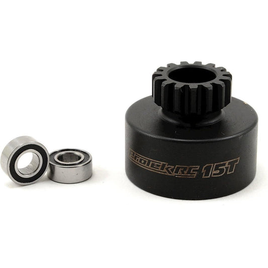 ProTek RC Hardened Clutch Bell w/Bearings (15T) (Mugen/OFNA Style)