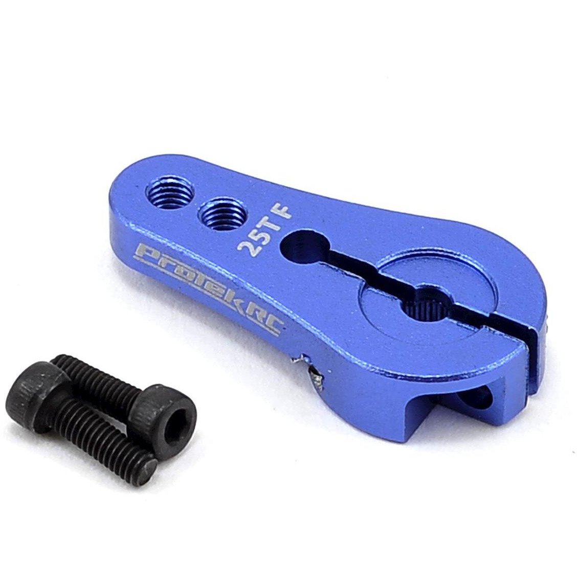 ProTek RC 4mm Aluminum Short Clamping Servo Horn (Blue) (25T)