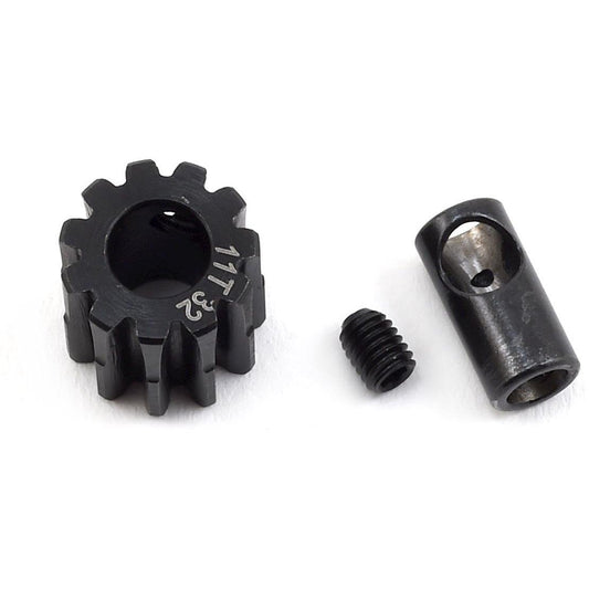ProTek RC Steel 32P Pinion Gear w/3.17mm Reducer Sleeve (Mod .8) (5mm Bore) (11T)
