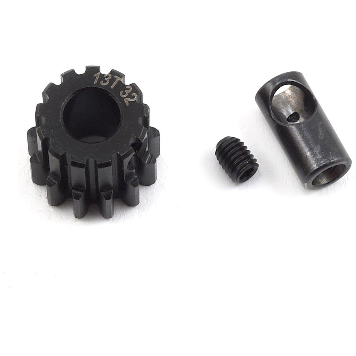 ProTek RC Steel 32P Pinion Gear w/3.17mm Reducer Sleeve (Mod .8) (5mm Bore) (13T)