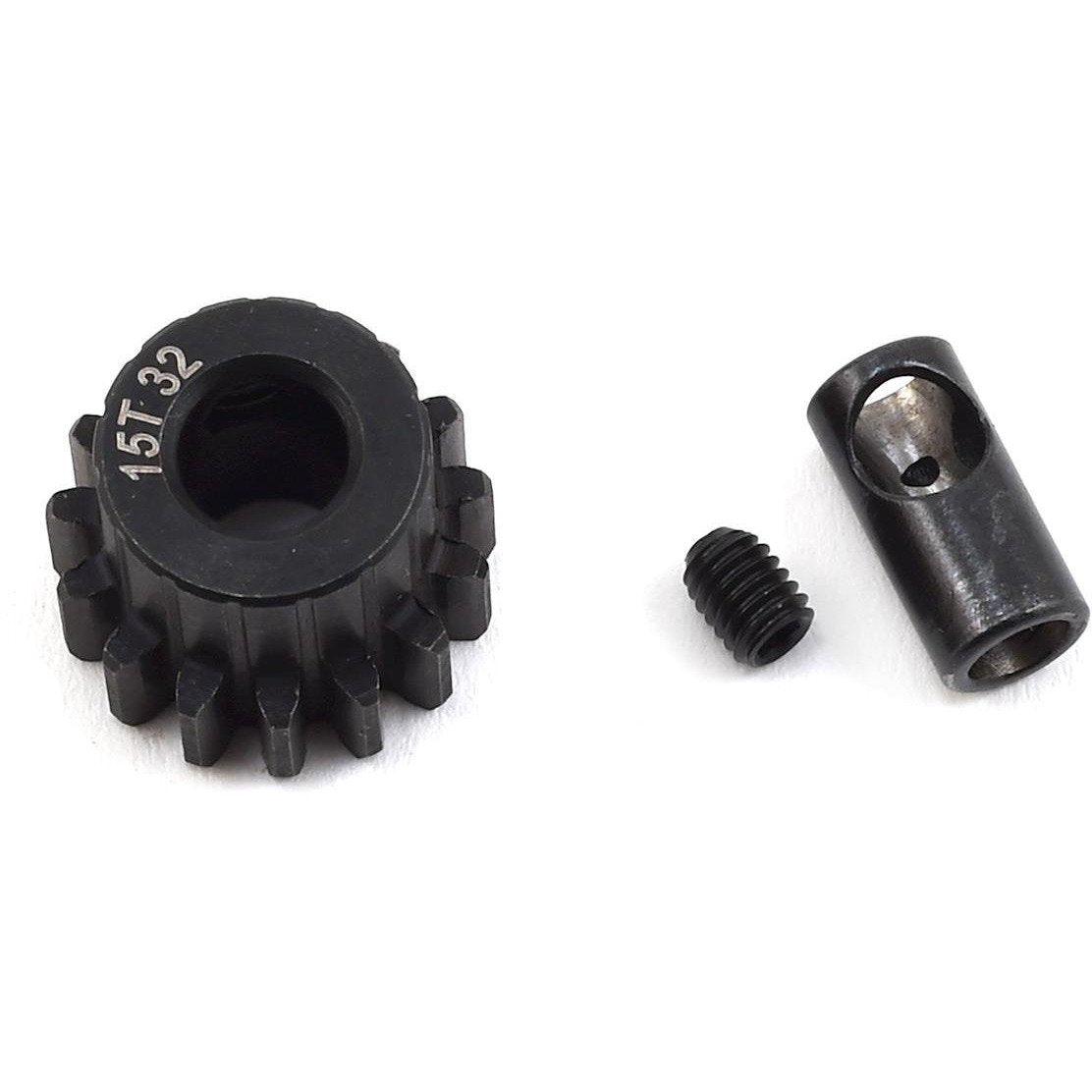 ProTek RC Steel 32P Pinion Gear w/3.17mm Reducer Sleeve (Mod .8) (5mm Bore) (15T)