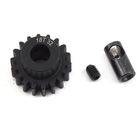 ProTek RC Steel 32P Pinion Gear w/3.17mm Reducer Sleeve (Mod .8) (5mm Bore) (18T)