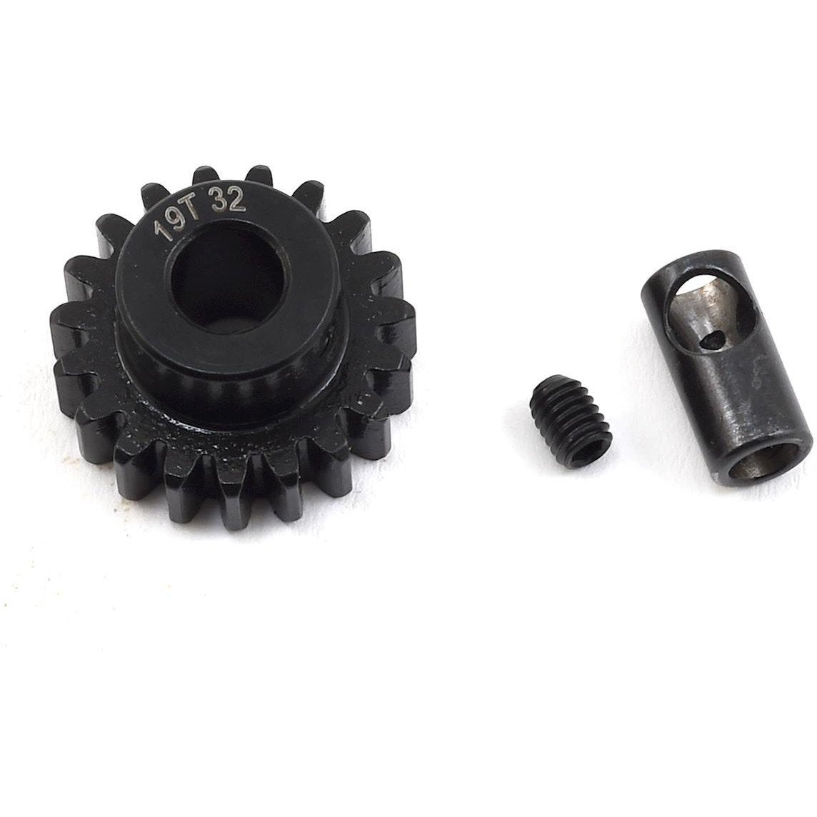 ProTek RC Steel 32P Pinion Gear w/3.17mm Reducer Sleeve (Mod .8) (5mm Bore) (19T)