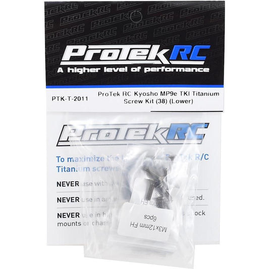 ProTek RC Kyosho MP9e TKI Titanium Screw Kit (38) (Lower)