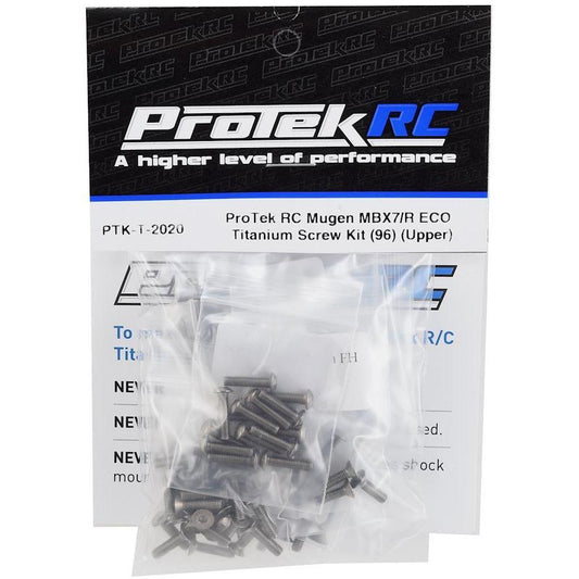 ProTek RC Mugen MBX7/R ECO Titanium Screw Kit (96) (Upper)