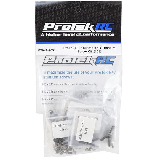 ProTek RC Yokomo YZ-4 Titanium Screw Kit  (125)