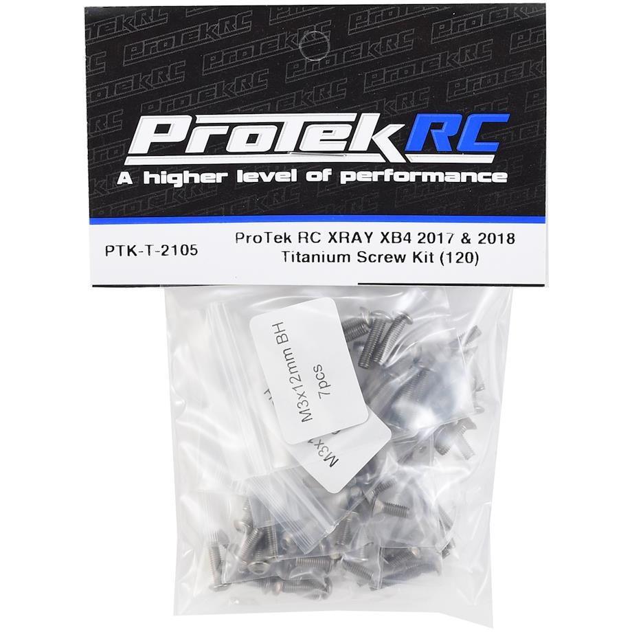 ProTek RC XRAY XB4 2017 & 2018 Titanium Screw Kit (120)