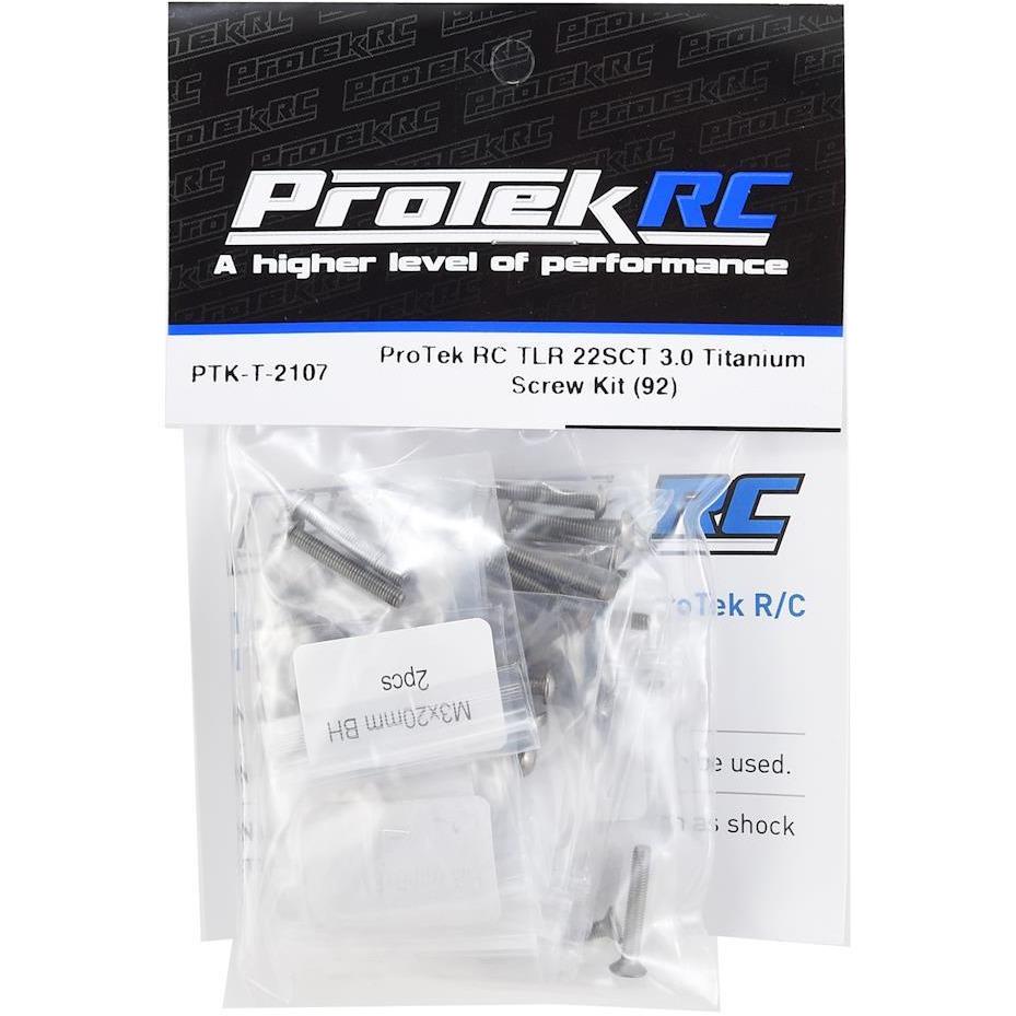 ProTek RC TLR 22SCT 3.0 Titanium Screw Kit (92)