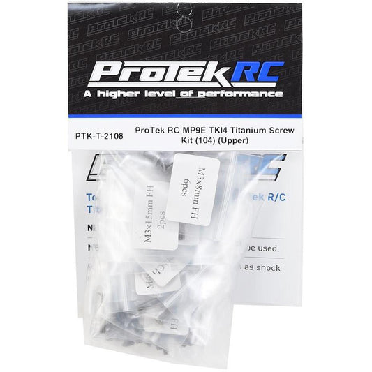 ProTek RC MP9E TKI4 Titanium Screw Kit (104) (Upper)