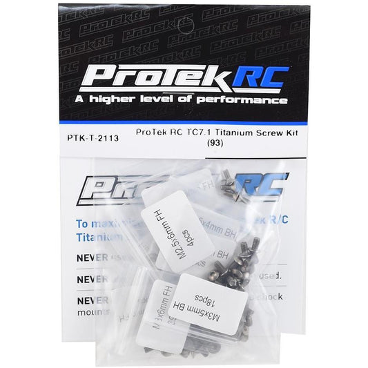 ProTek RC TC7.1 Titanium Screw Kit (93)