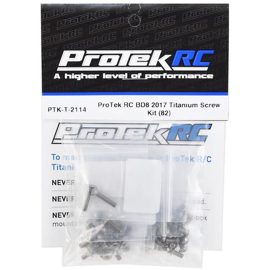 ProTek RC BD8 2017 Titanium Screw Kit (82)