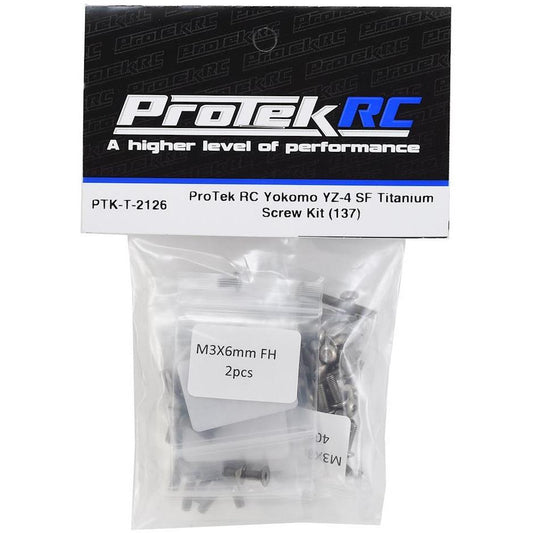 ProTek RC Yokomo YZ-4 SF Titanium Screw Kit (137)