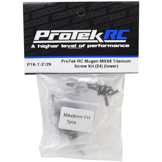 ProTek RC Mugen MBX8 Titanium Screw Kit (24) (Lower)