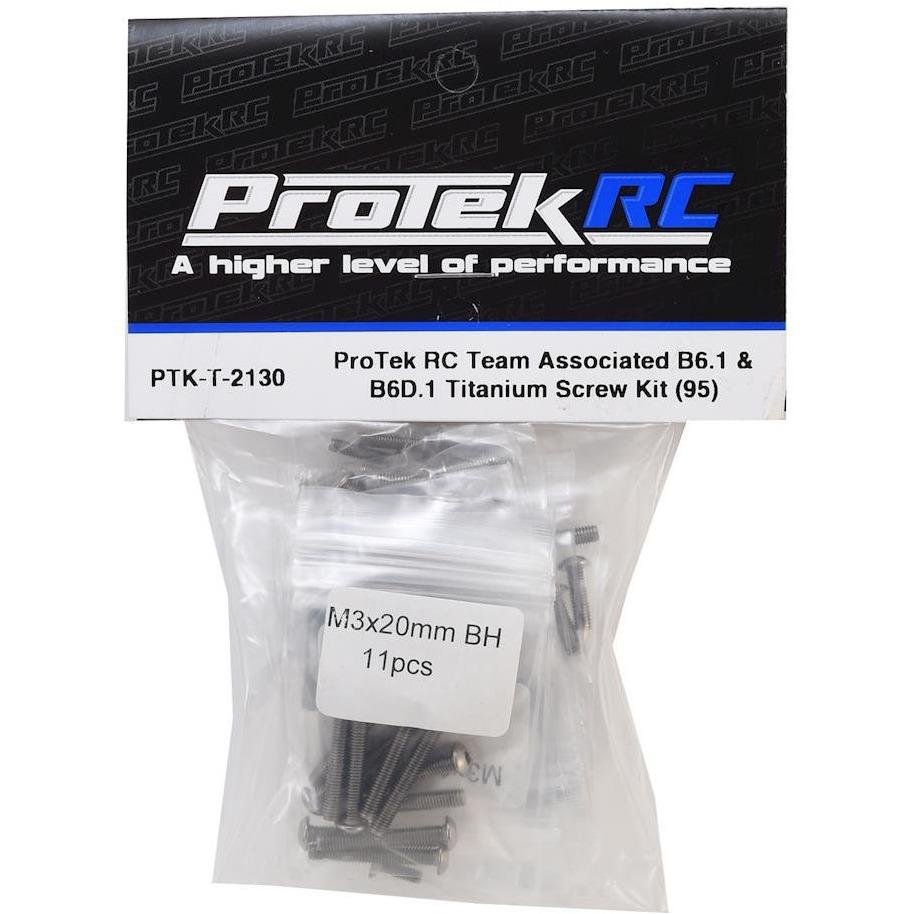 ProTek RC Team Associated B6.1 & B6.1D Titanium Screw Kit (95)