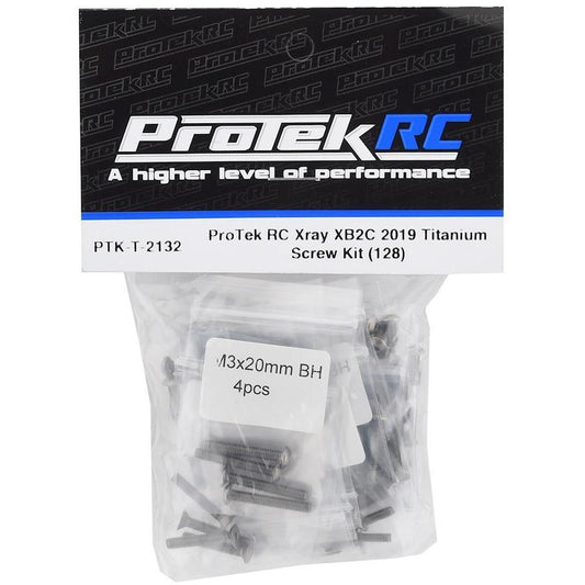 ProTek RC XRAY XB2C 2019 Titanium Screw Kit (128)