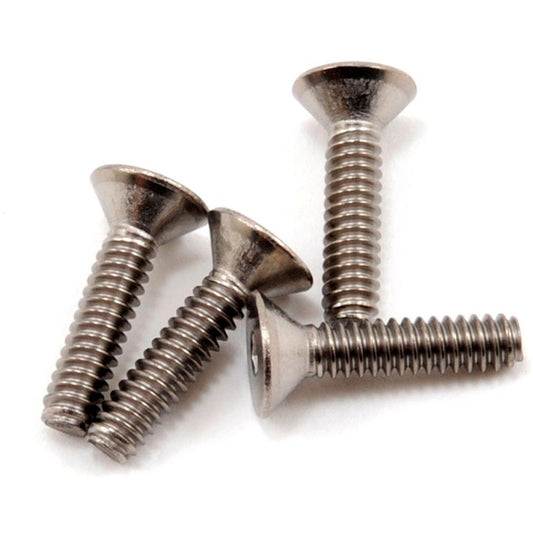 ProTek RC 4-40 x 1/2" Titanium Flat Head Hex Screw (4)