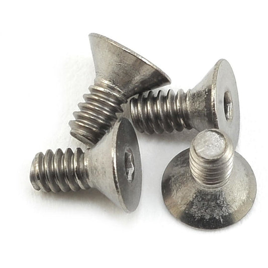 ProTek RC 4-40 x 1/4" Titanium Flat Head Hex Screw (4)