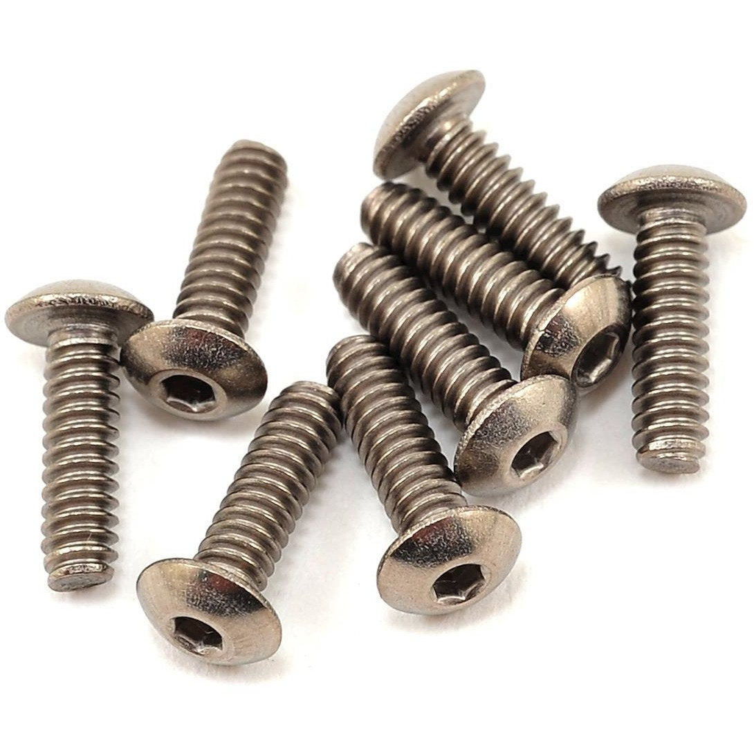 ProTek RC 4-40 x 3/8" Titanium Button Head Hex Screw (8)