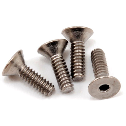 ProTek RC 4-40 x 3/8" Titanium Flat Head Hex Screw (4)
