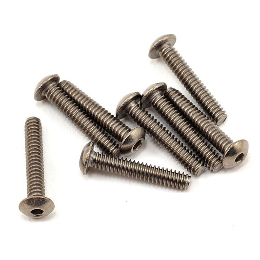 ProTek RC 4-40 x 5/8" Titanium Button Head Hex Screw (8)