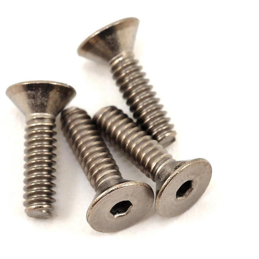 ProTek RC 4-40 x 7/16" Titanium Flat Head Hex Screw (4)