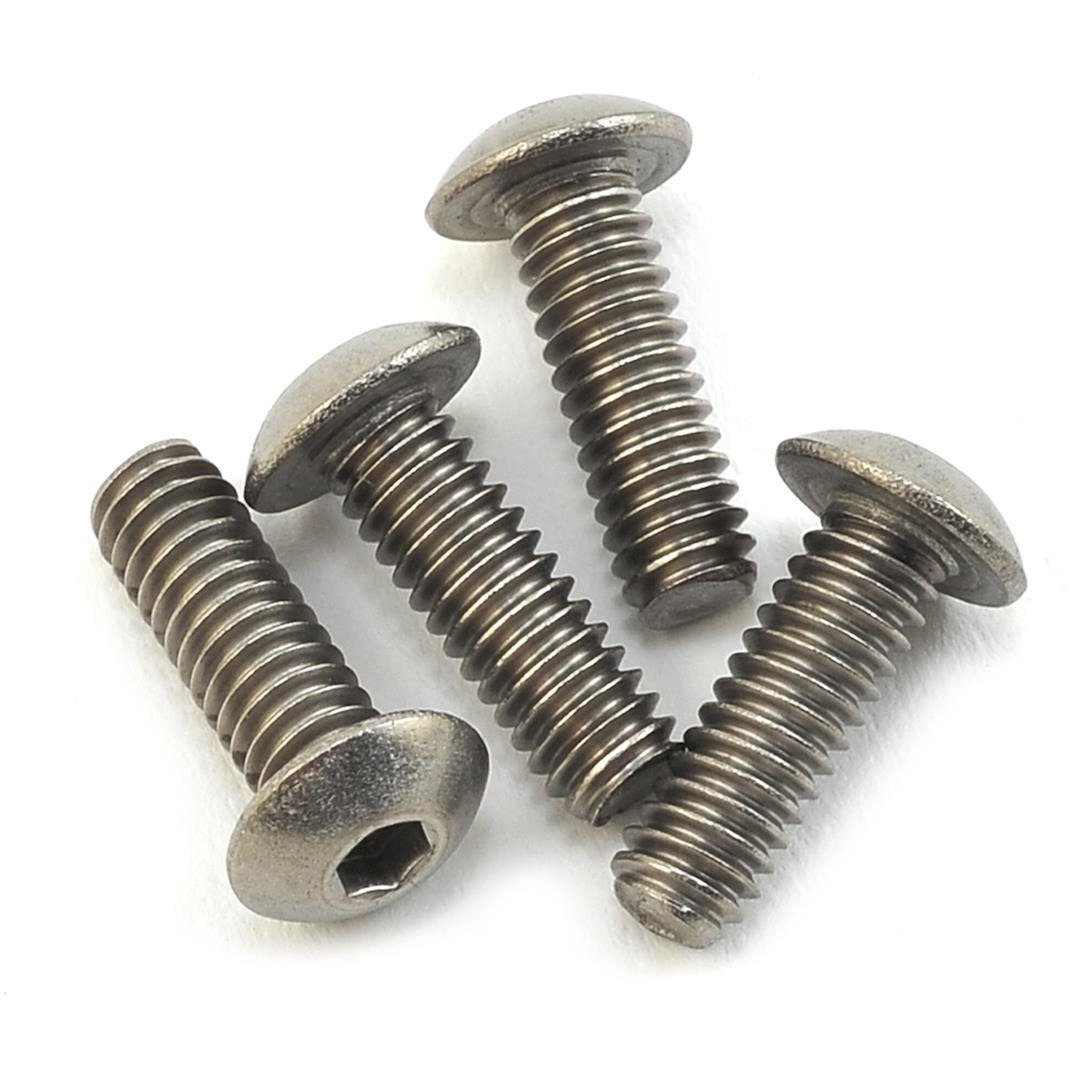 ProTek RC 8-32 x 1/2" Titanium Button Head Hex Screw (4)