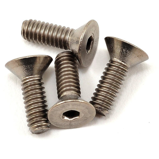 ProTek RC 8-32 x 1/2" Titanium Flat Head Hex Screw (4)