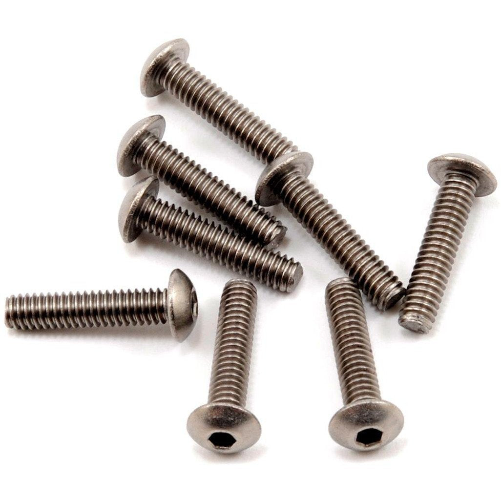 ProTek RC 8-32 x 3/4" Titanium Button Head Hex Screw (8)