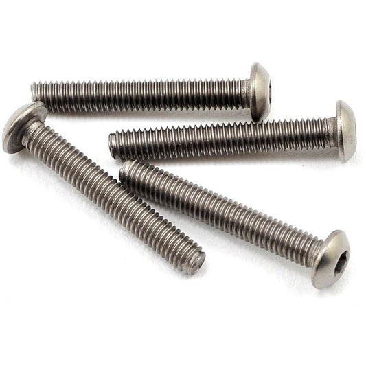 ProTek RC 3x20mm Titanium Button Head Hex Screw (4)