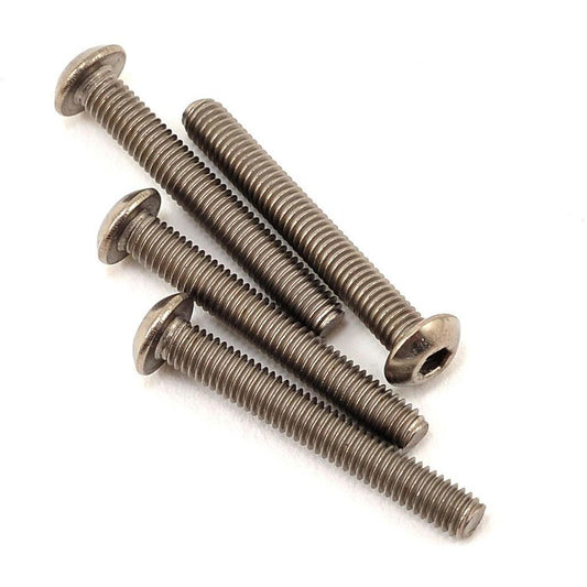 ProTek RC 3x22mm Titanium Button Head Hex Screw (4)