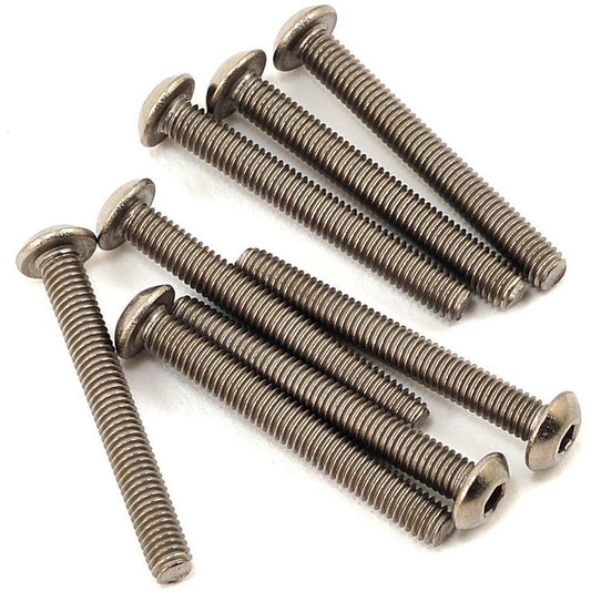 ProTek RC 3x24mm Titanium Button Head Hex Screw (8)