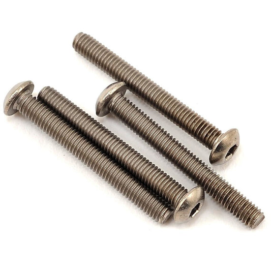 ProTek RC 3x25mm Titanium Button Head Hex Screw (4)
