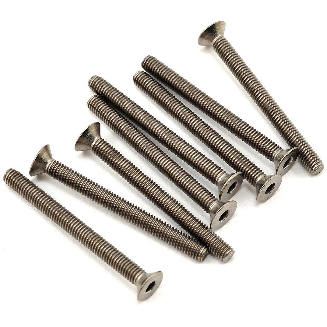 ProTek RC 3x32mm Titanium Flat Head Hex Screw (8)