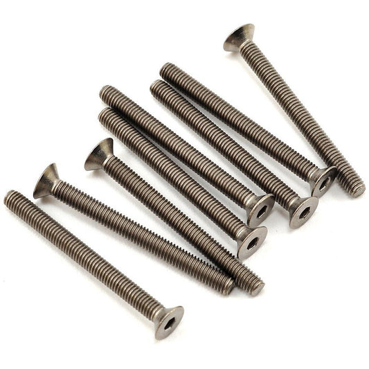 ProTek RC 3x32mm Titanium Flat Head Hex Screw (8)