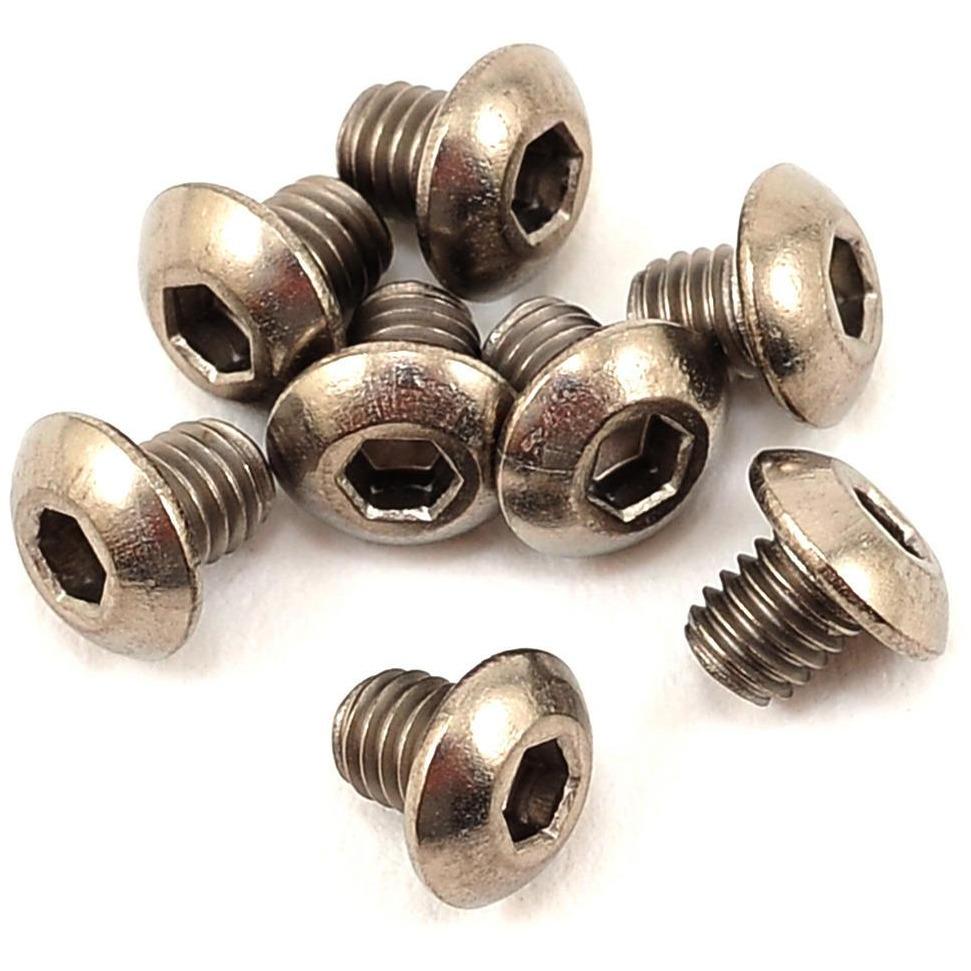 ProTek RC 3x3mm Titanium Button Head Hex Screw (8)