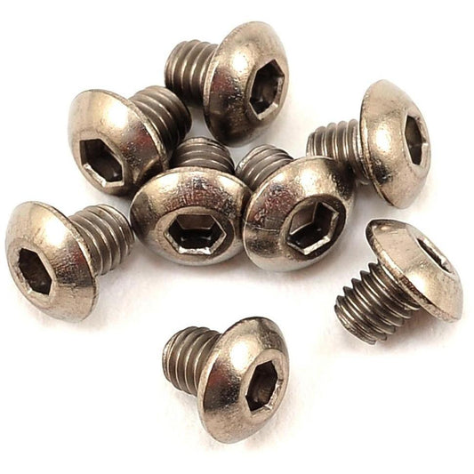 ProTek RC 3x3mm Titanium Button Head Hex Screw (8)