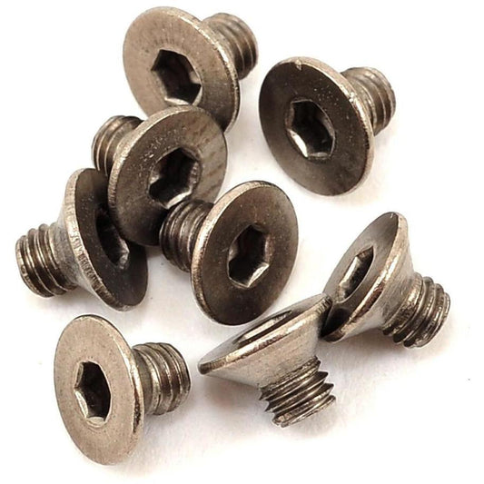 ProTek RC 3x3mm Titanium Flat Head Hex Screw (8)