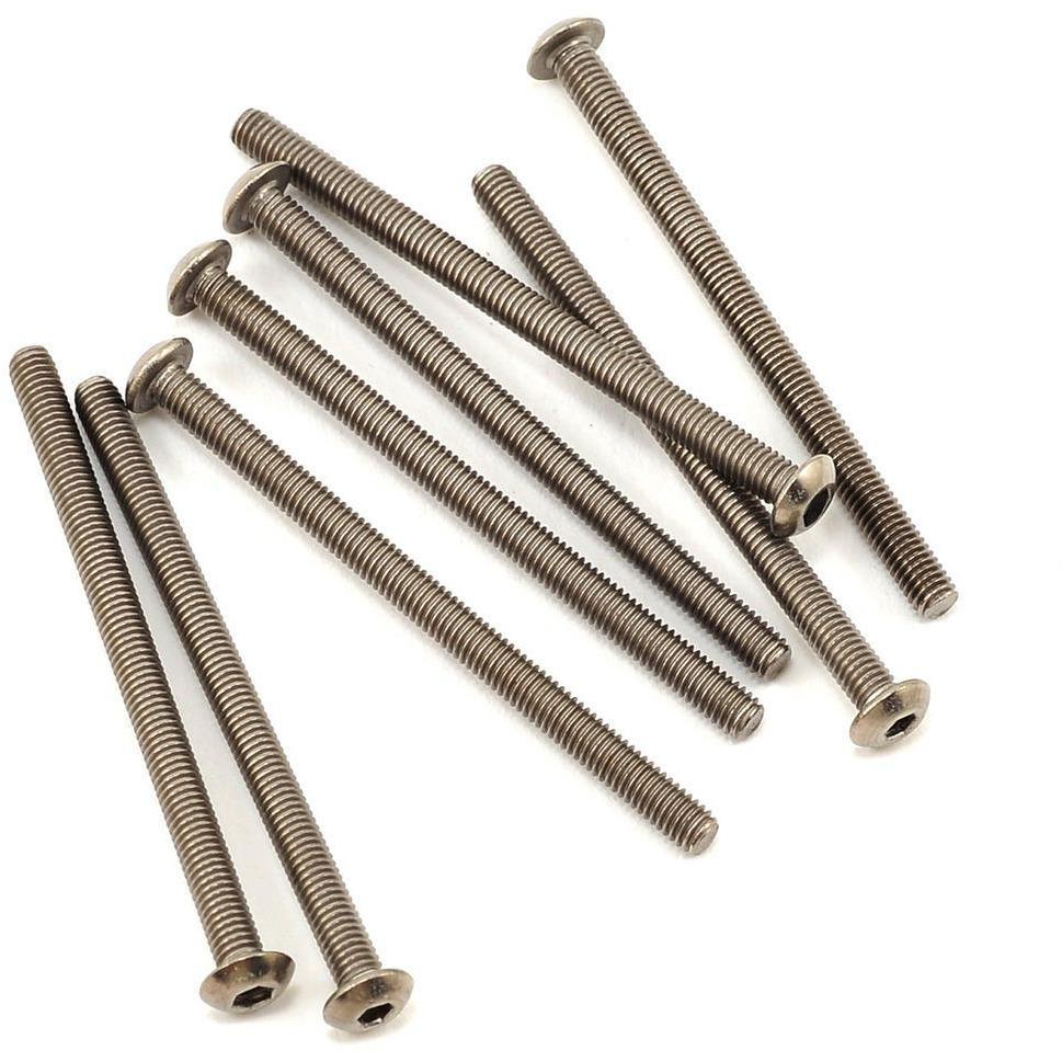 ProTek RC 3x44mm Titanium Button Head Hex Screw (8)