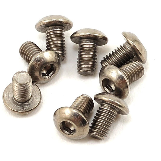 ProTek RC 3x5mm Titanium Button Head Hex Screw (8)