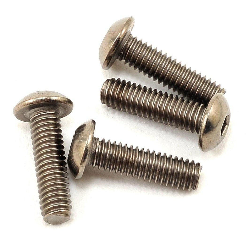 ProTek RC 4x14mm Titanium Button Head Hex Screw (4)