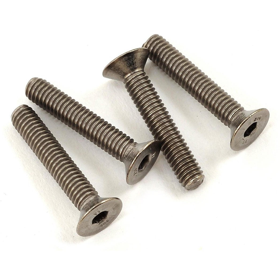 ProTek RC 4x22mm Titanium Flat Head Hex Screw (4)