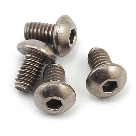 ProTek RC 2.5x4mm Titanium Button Head Hex Screw (4)