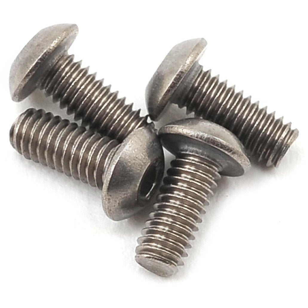 ProTek RC 2.5x6mm Titanium Button Head Hex Screw (4)