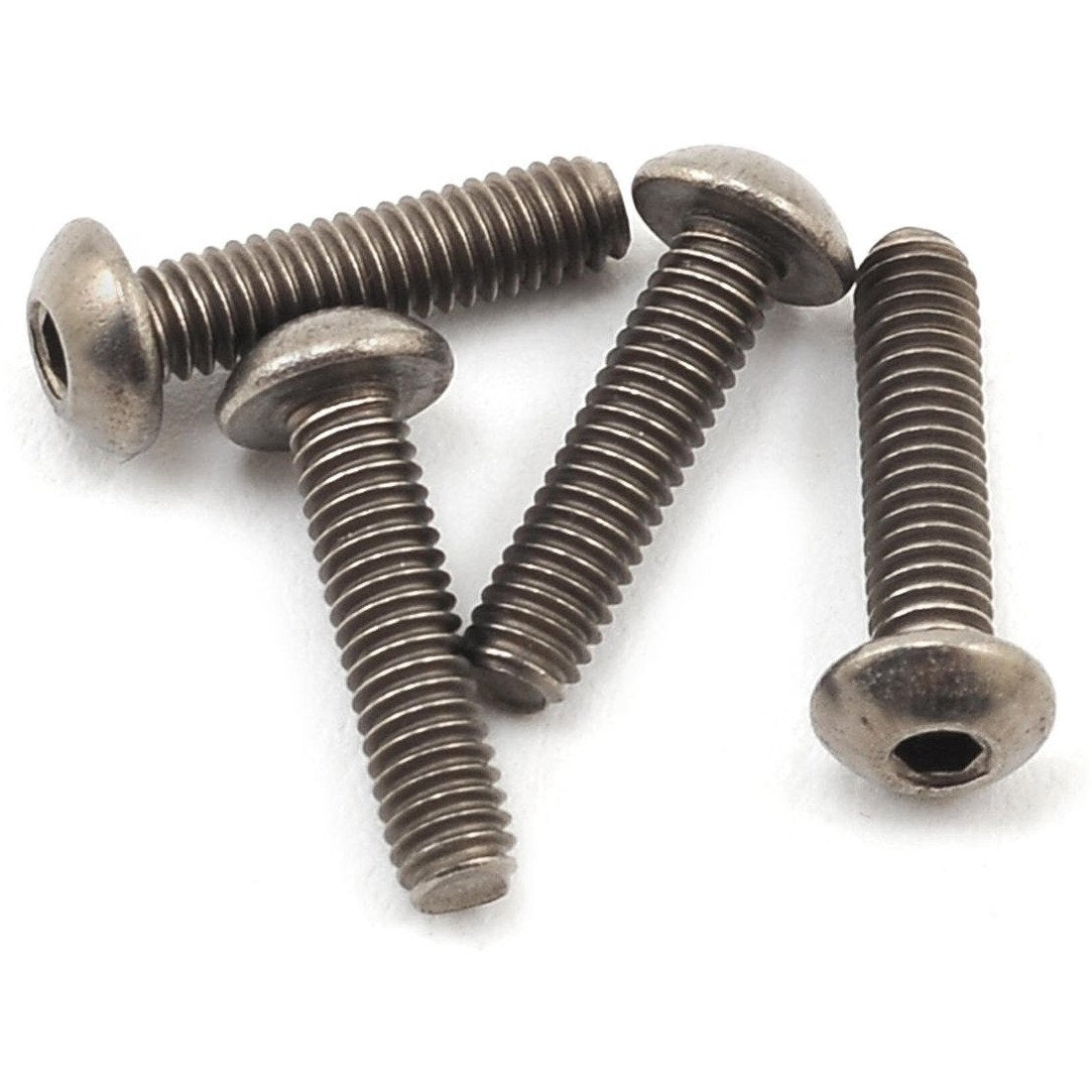 ProTek RC 2.5x10mm Titanium Button Head Hex Screw (4)