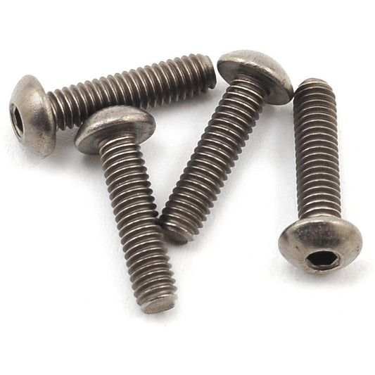 ProTek RC 2.5x10mm Titanium Button Head Hex Screw (4)